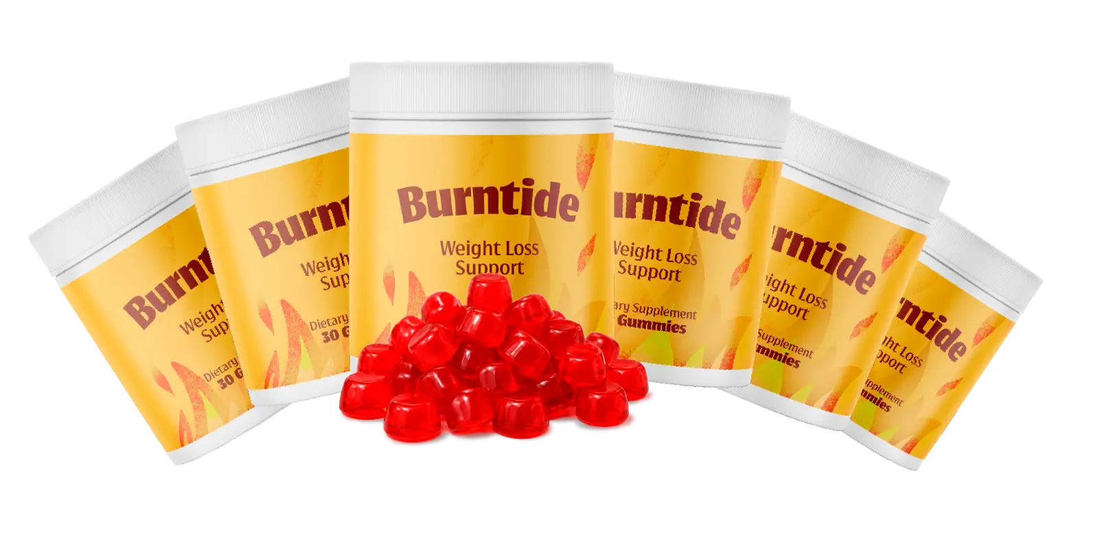 Six Burntide bottles